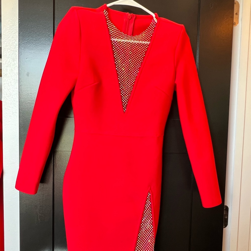 Like new red mini dress